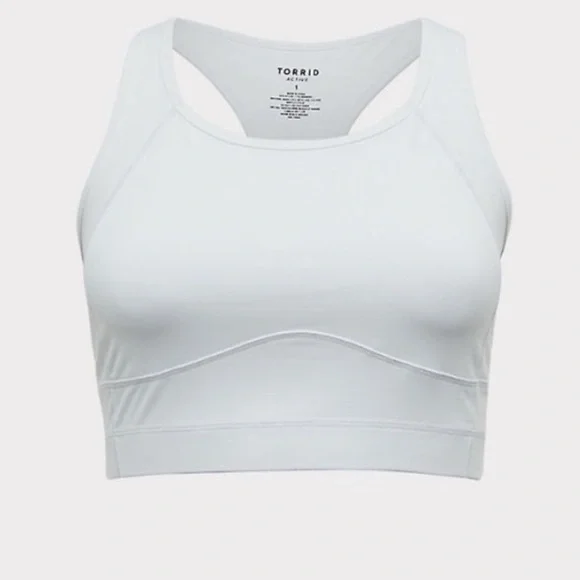 Torrid White longline sports bra - Picture 2 of 4